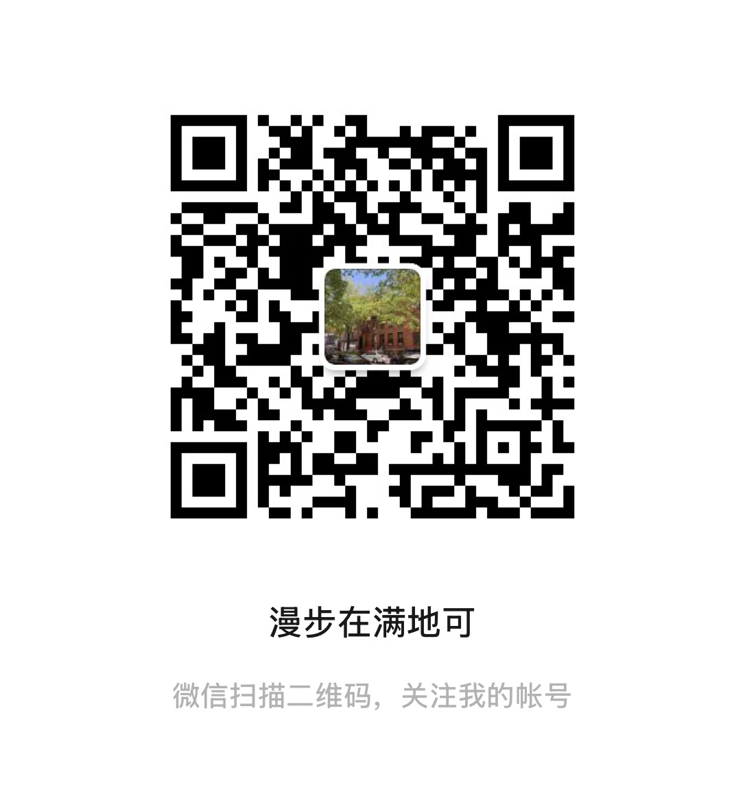 公众号：漫步在满地可